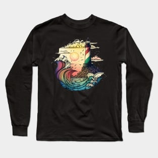 Lighthouse Colorful Art Creation V3 Long Sleeve T-Shirt